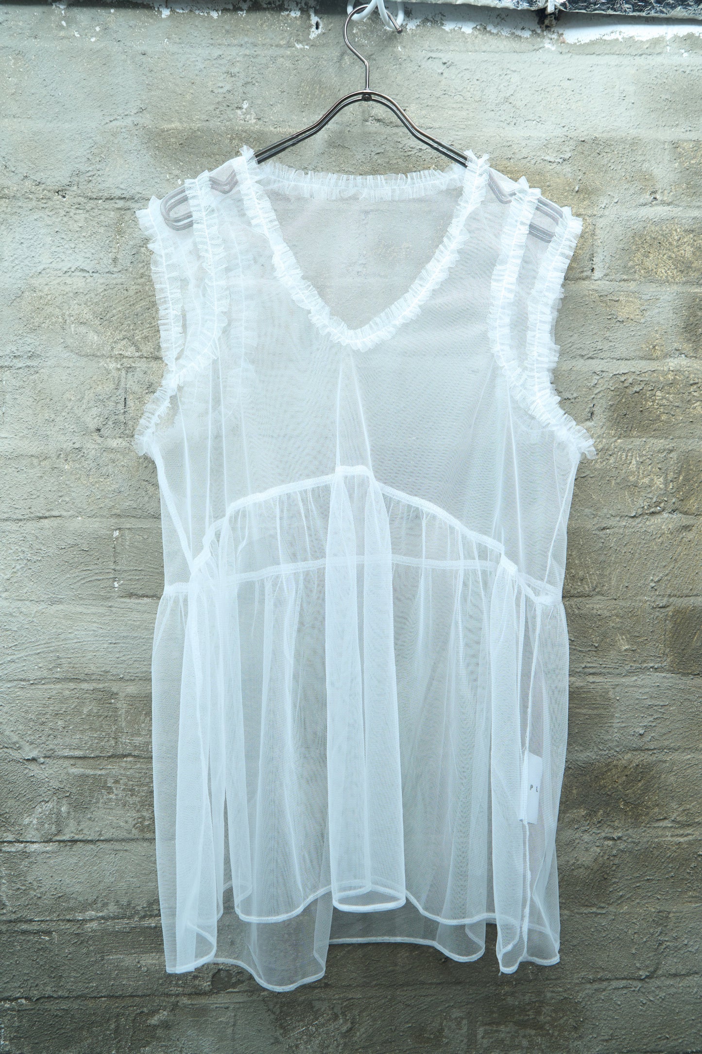 SHEER V-NECK TUNIC