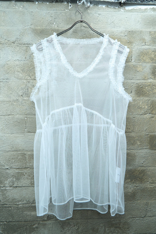 SHEER V-NECK TUNIC