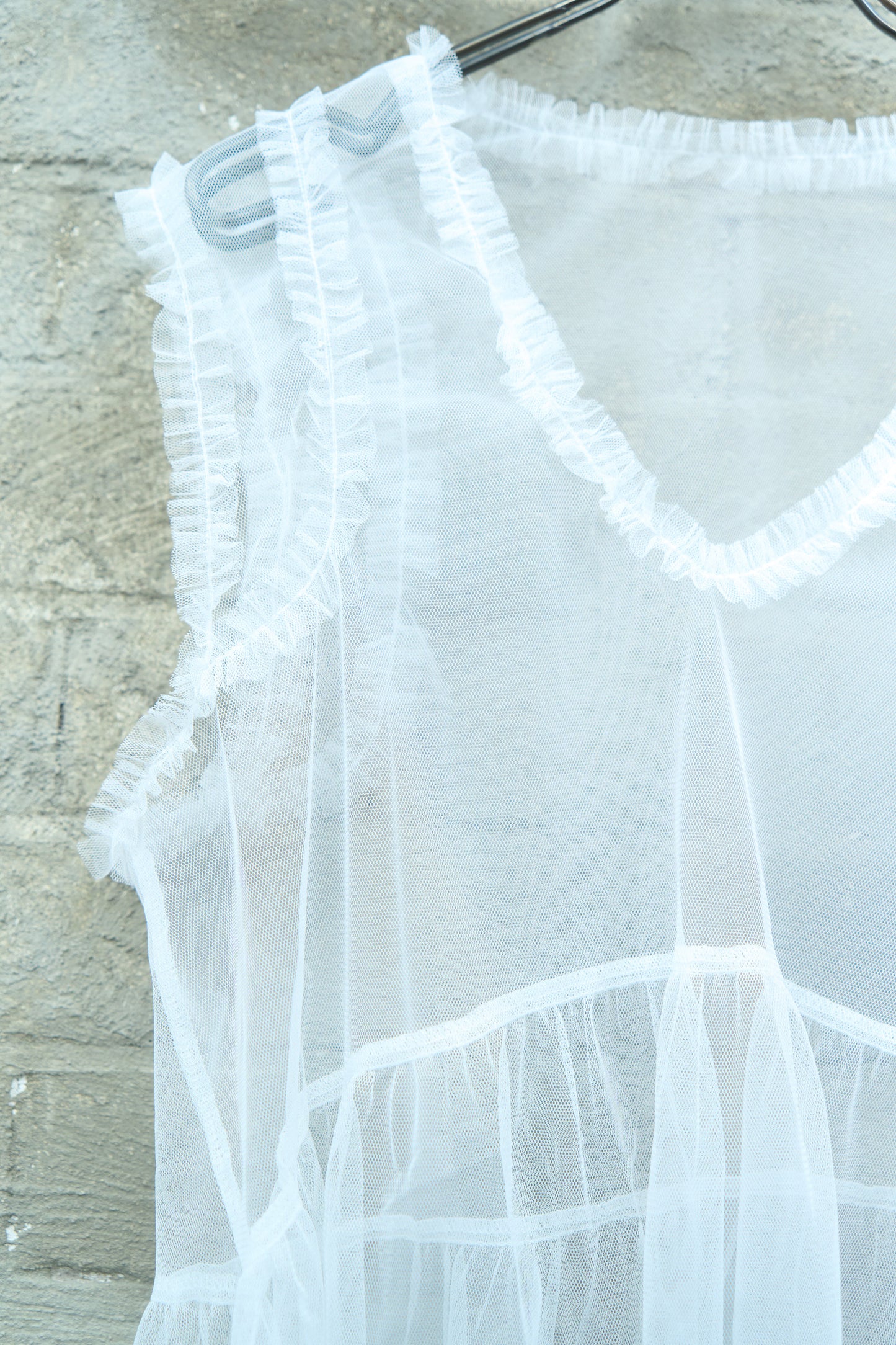 SHEER V-NECK TUNIC