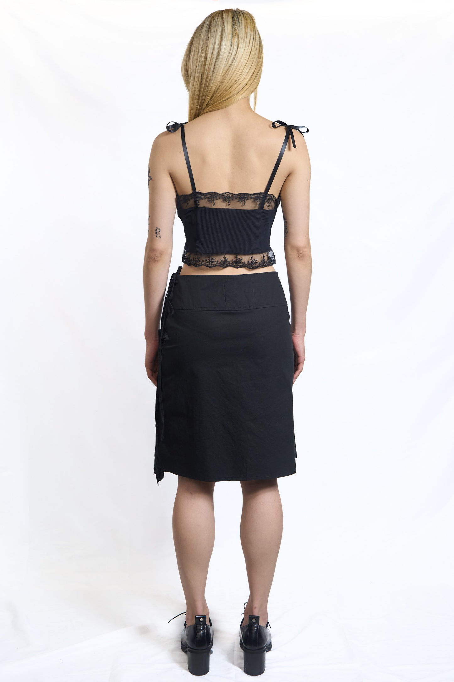PLEATED WRAP SKIRT