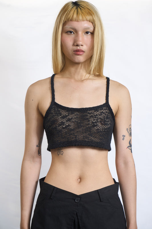 SHEER TIE-BACK TANK TOP