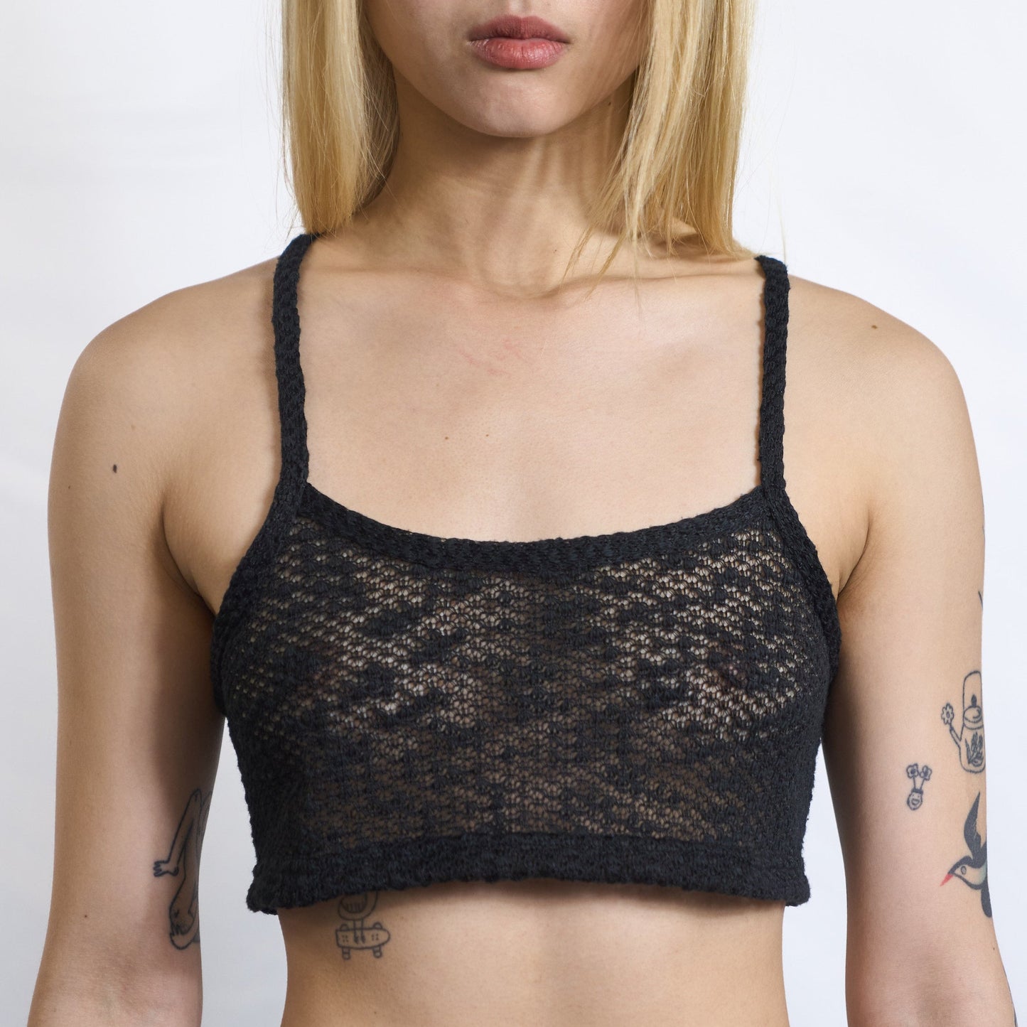 SHEER TIE-BACK TANK TOP