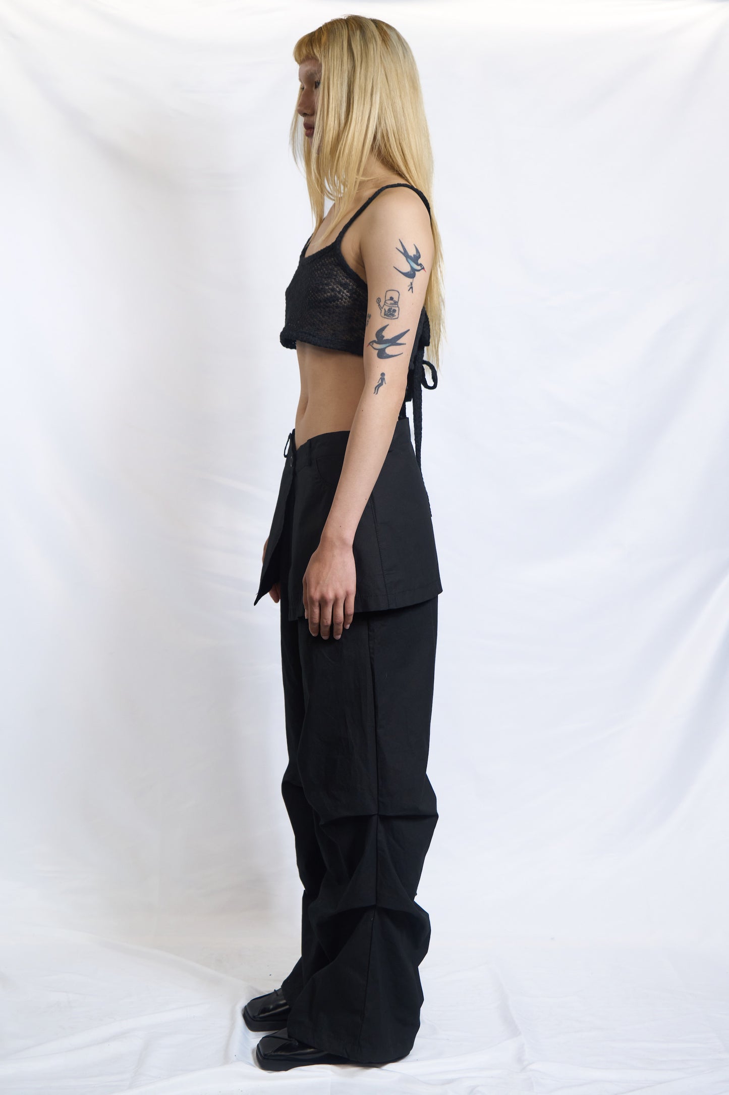 SHEER TIE-BACK TANK TOP