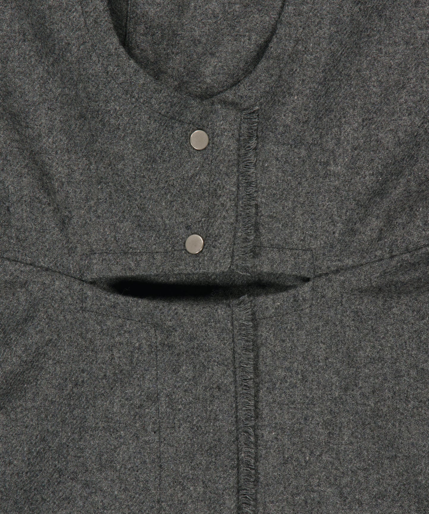 LAYERED BOLERO WOOL JACKET - GREY