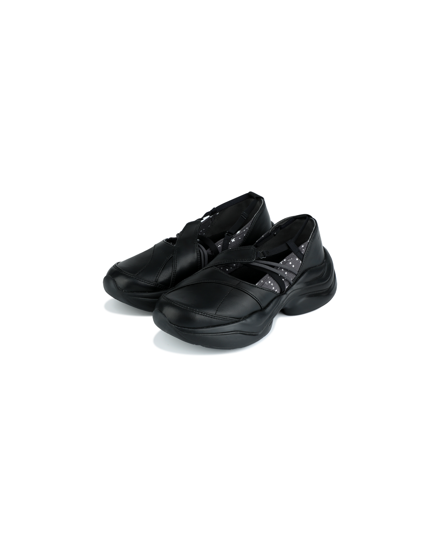 STRAP TOE SNEAKERS BLACK