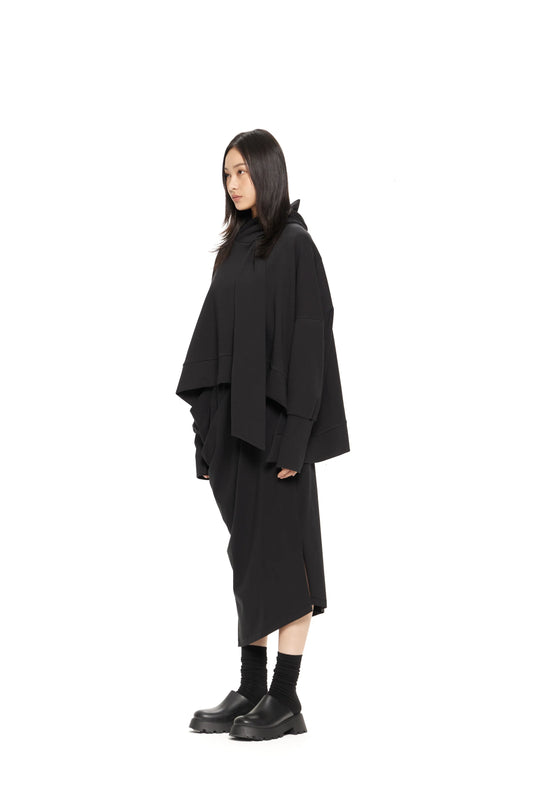 RECYCLED ONE POCKET SKIRT BLACK