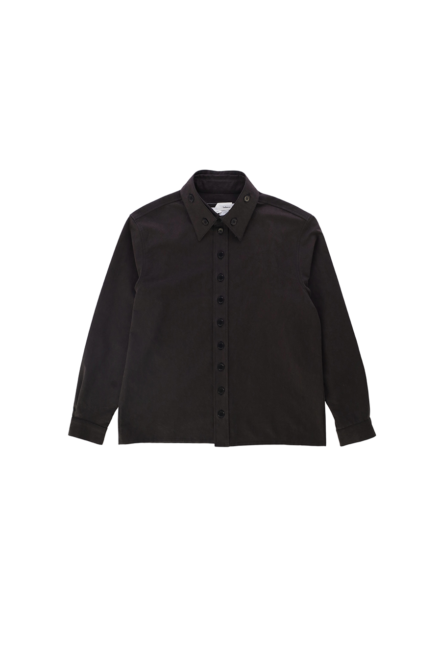 LAYERED COLLARS SHIRTS_VER IMBALANCE(BLACK)