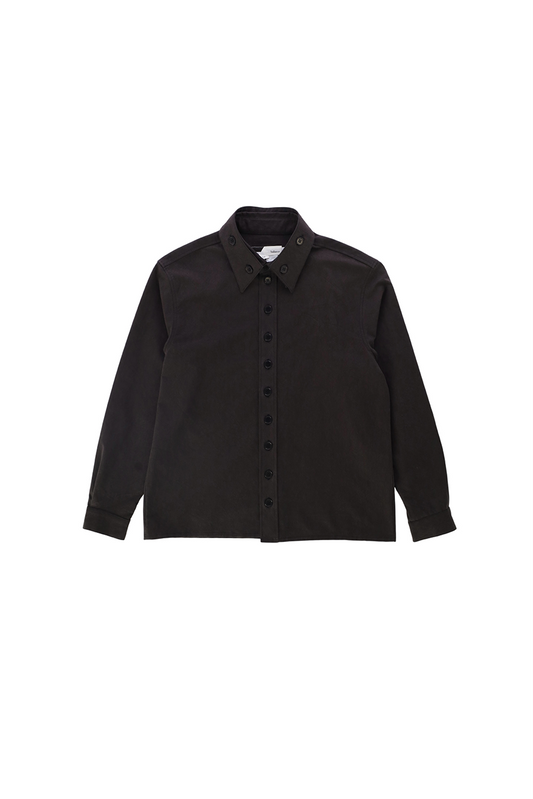 LAYERED COLLARS SHIRTS_VER IMBALANCE(BLACK)