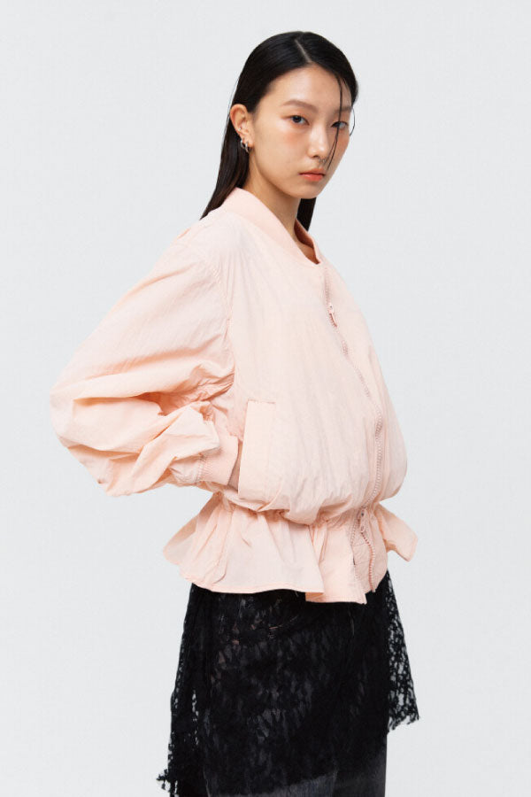 PEOPLE OF THE WORLD AIR SHIRRING JUMPER SALMON