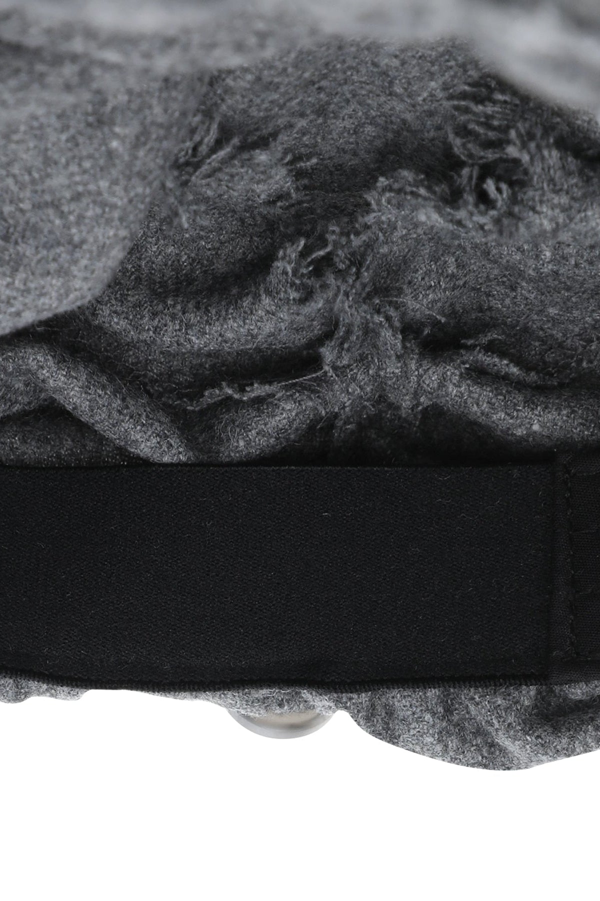 SCARF VEIL WOOL CAP - GREY