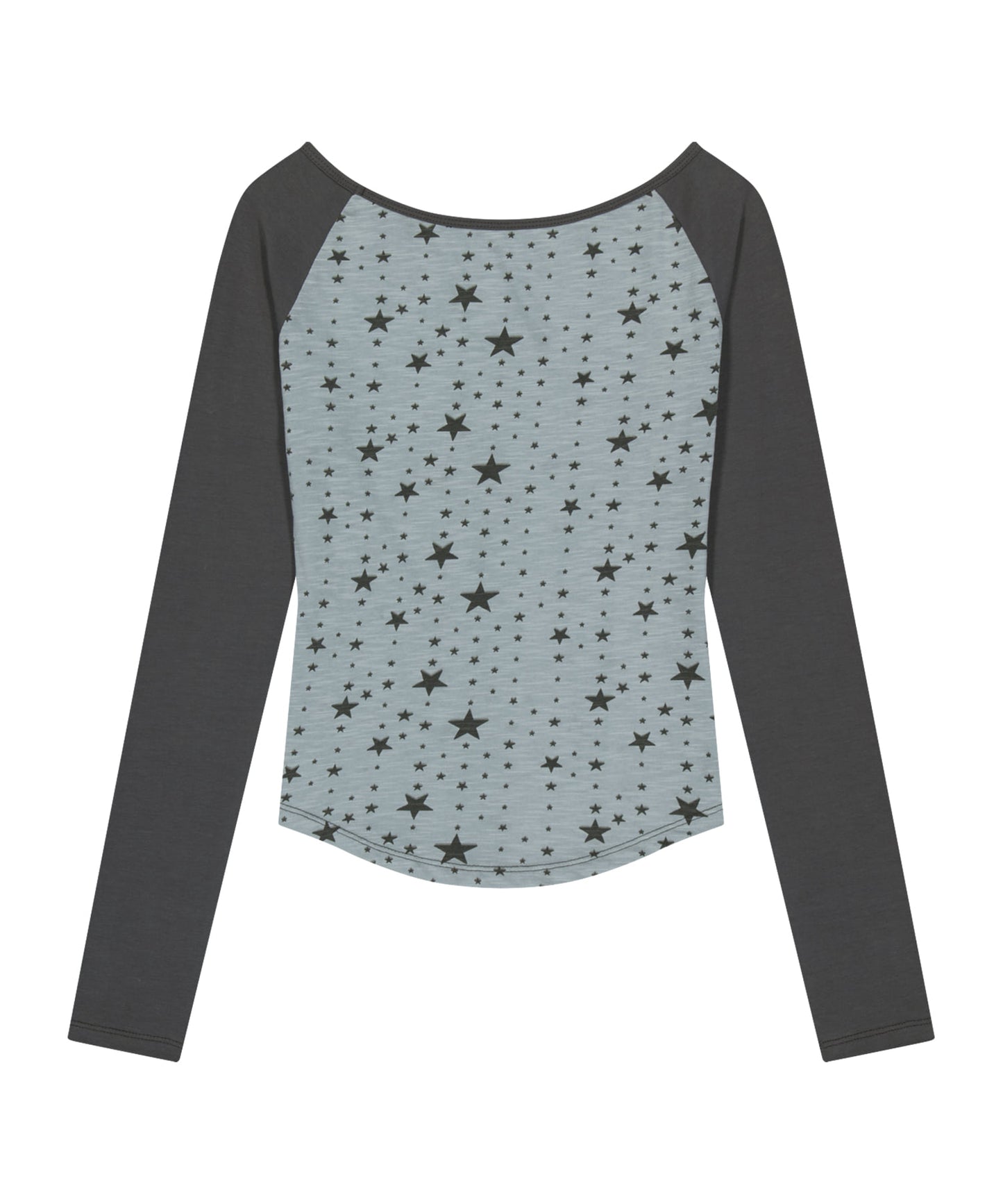 STAR REGLAN LONG SLEEVE - MINT GREY
