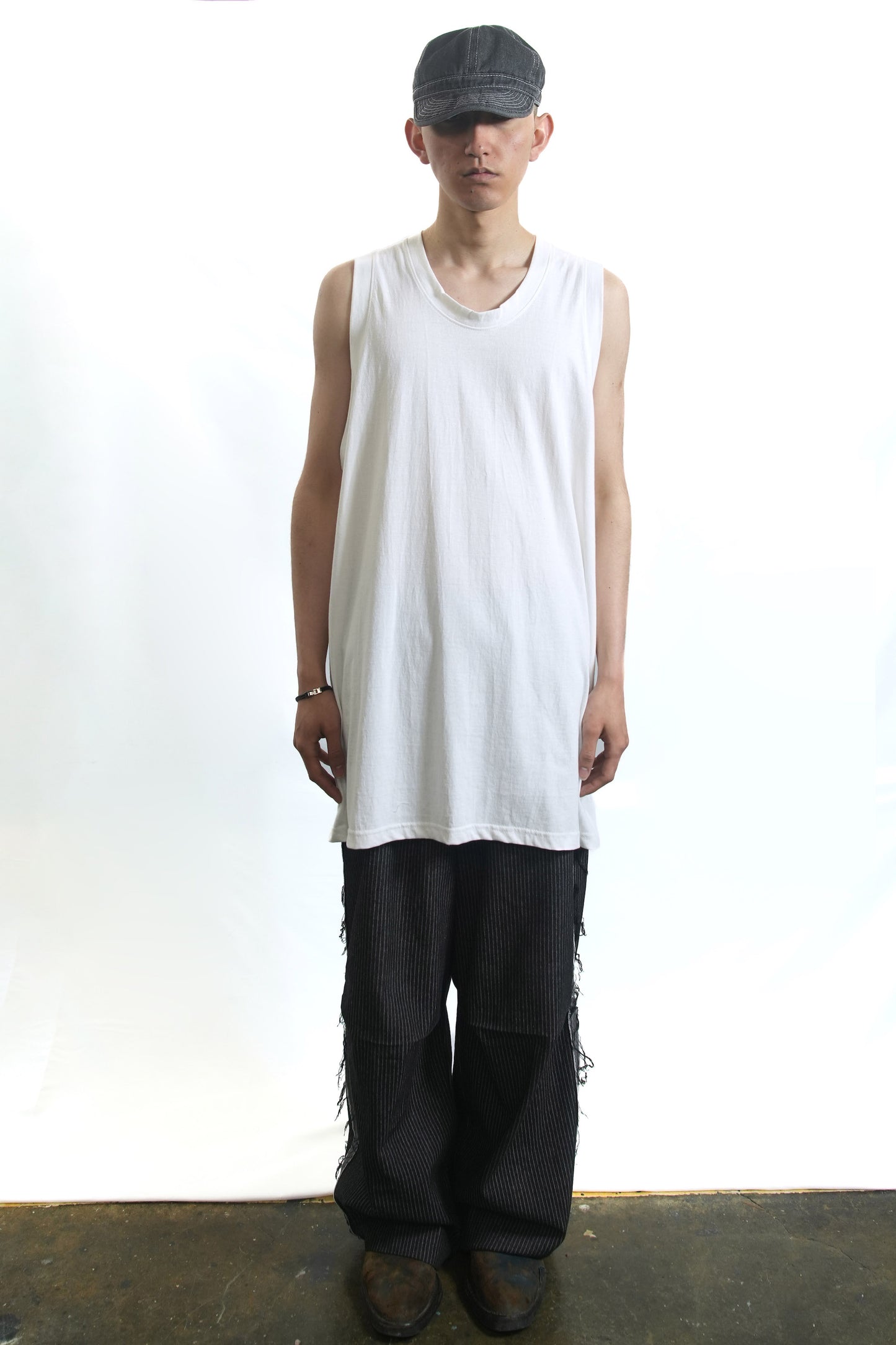 MINGILI SLIGHT DROP TANK  WHITE