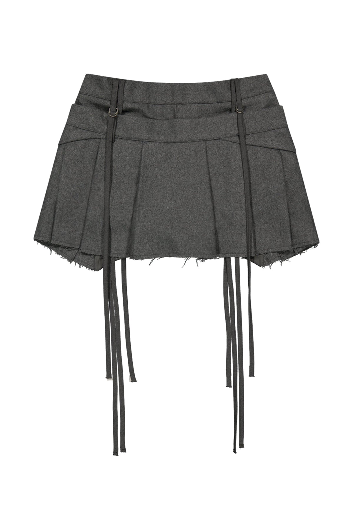 MICRO WOOL SHORTS - GREY