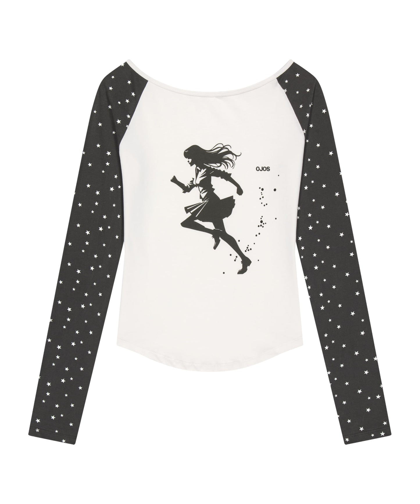 STAR REGLAN LONG SLEEVE - CHARCOAL