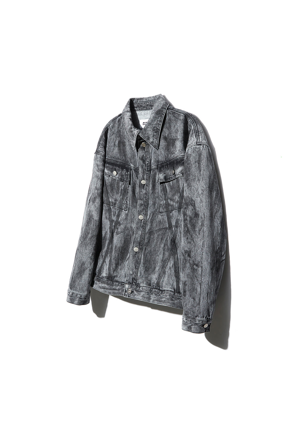 DIRTY WASHED COTTON JACKET DUSTY BLACK
