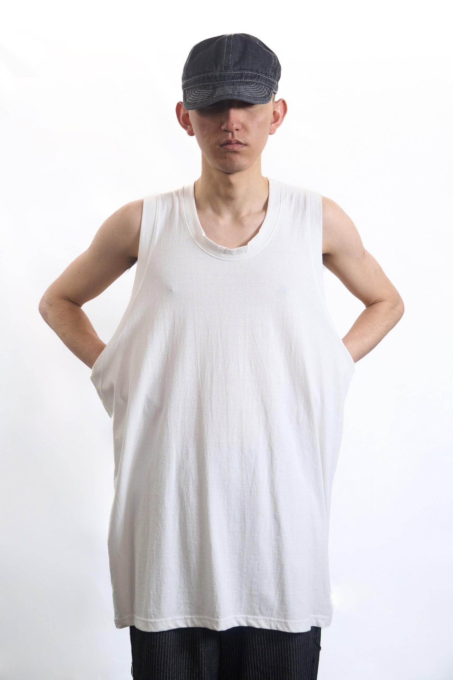 MINGILI SLIGHT DROP TANK  WHITE