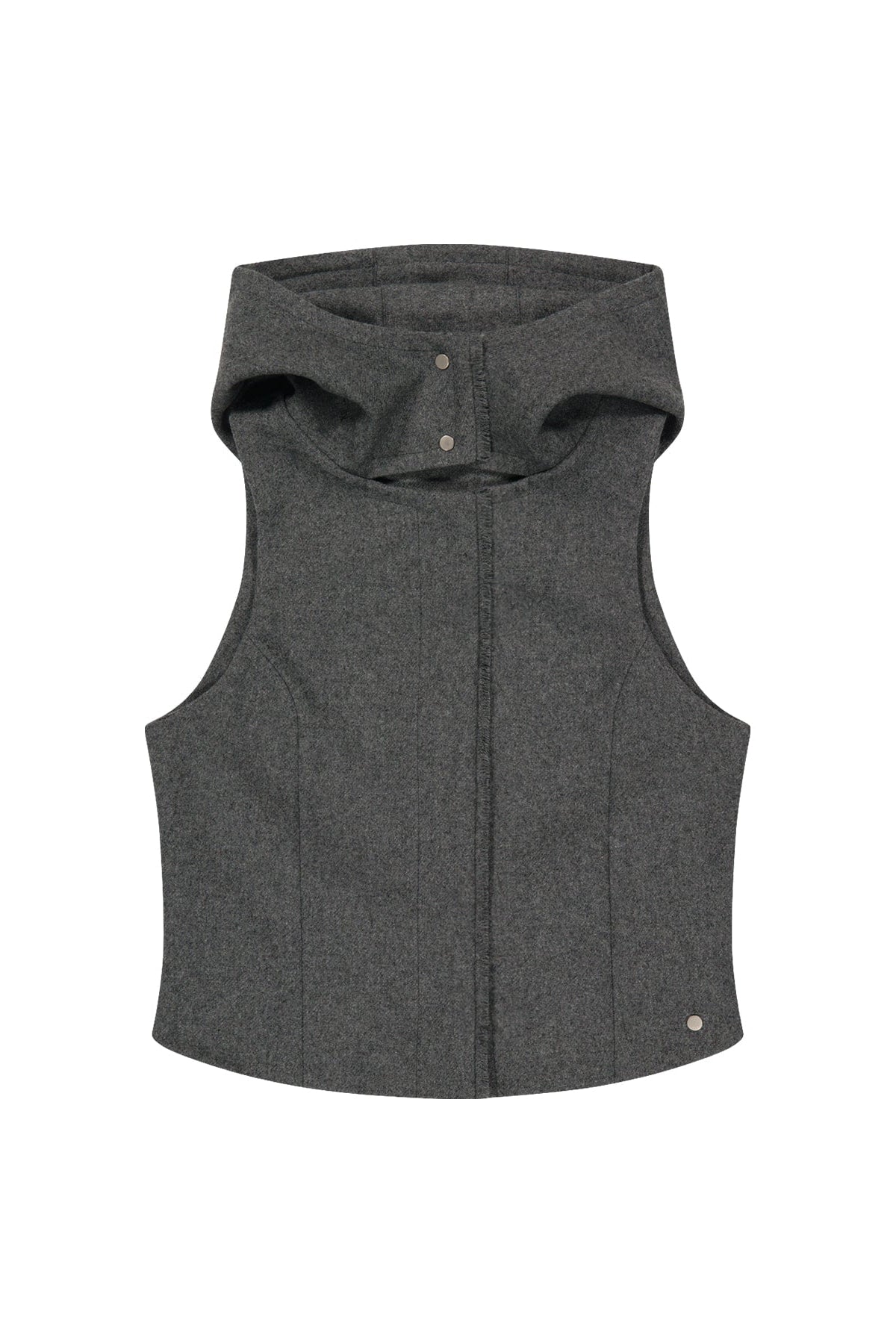 LAYERED BOLERO WOOL JACKET - GREY