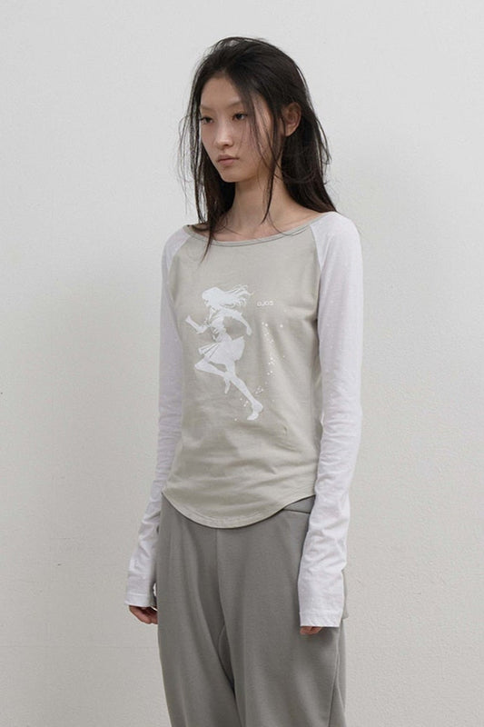 STAR REGLAN LONG SLEEVE - OFF WHITE