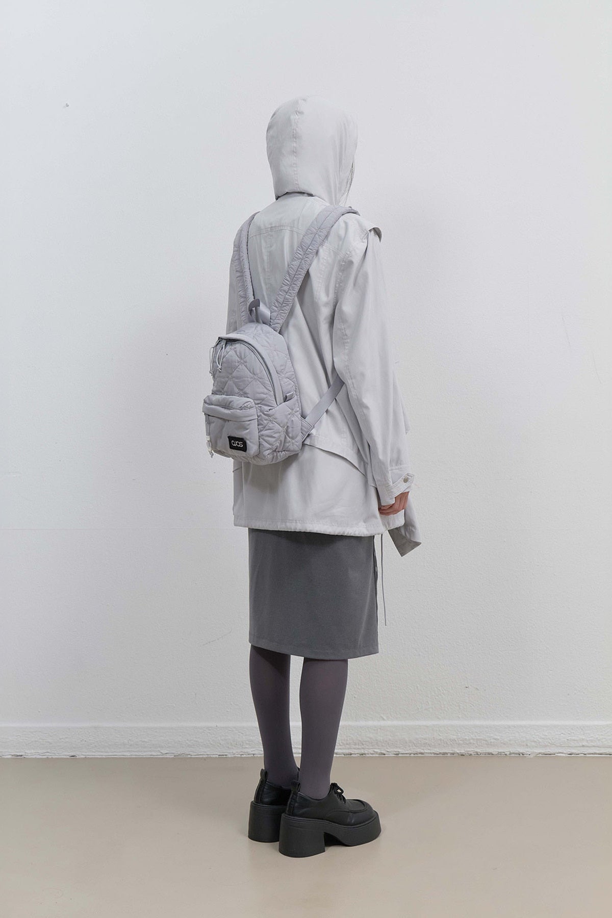 STARQUILT PADDED BACKPACK S - GREY