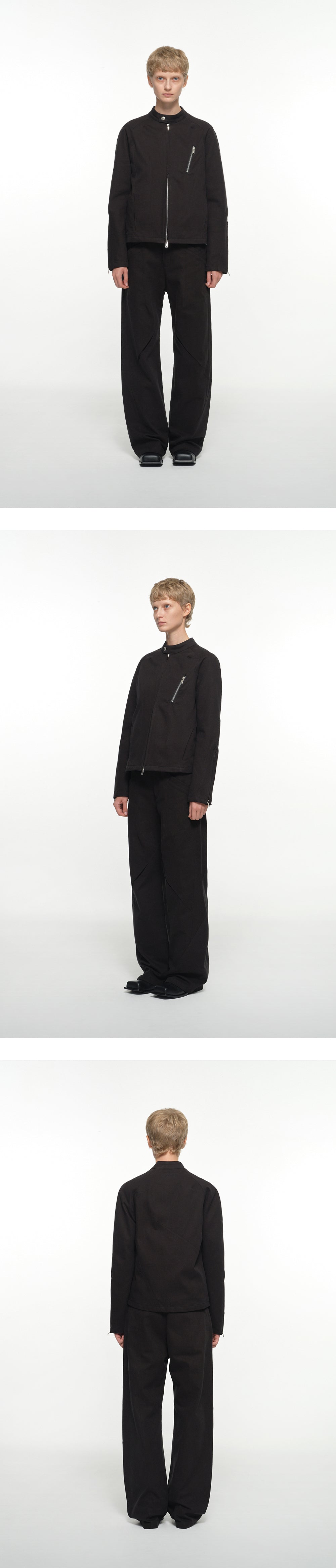 SEAM LINE RIDER JACKET  BLACK