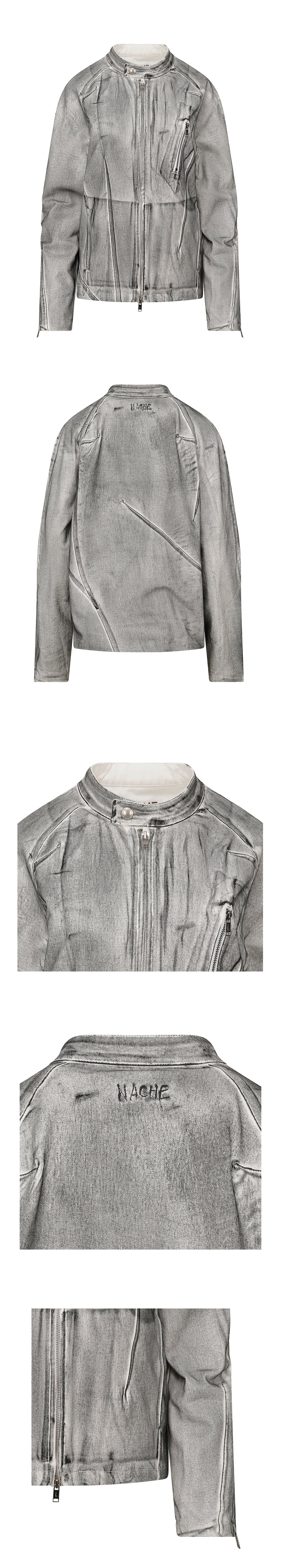 NACHE SEAM LINE RIDER JACKET DIRTY WHITE