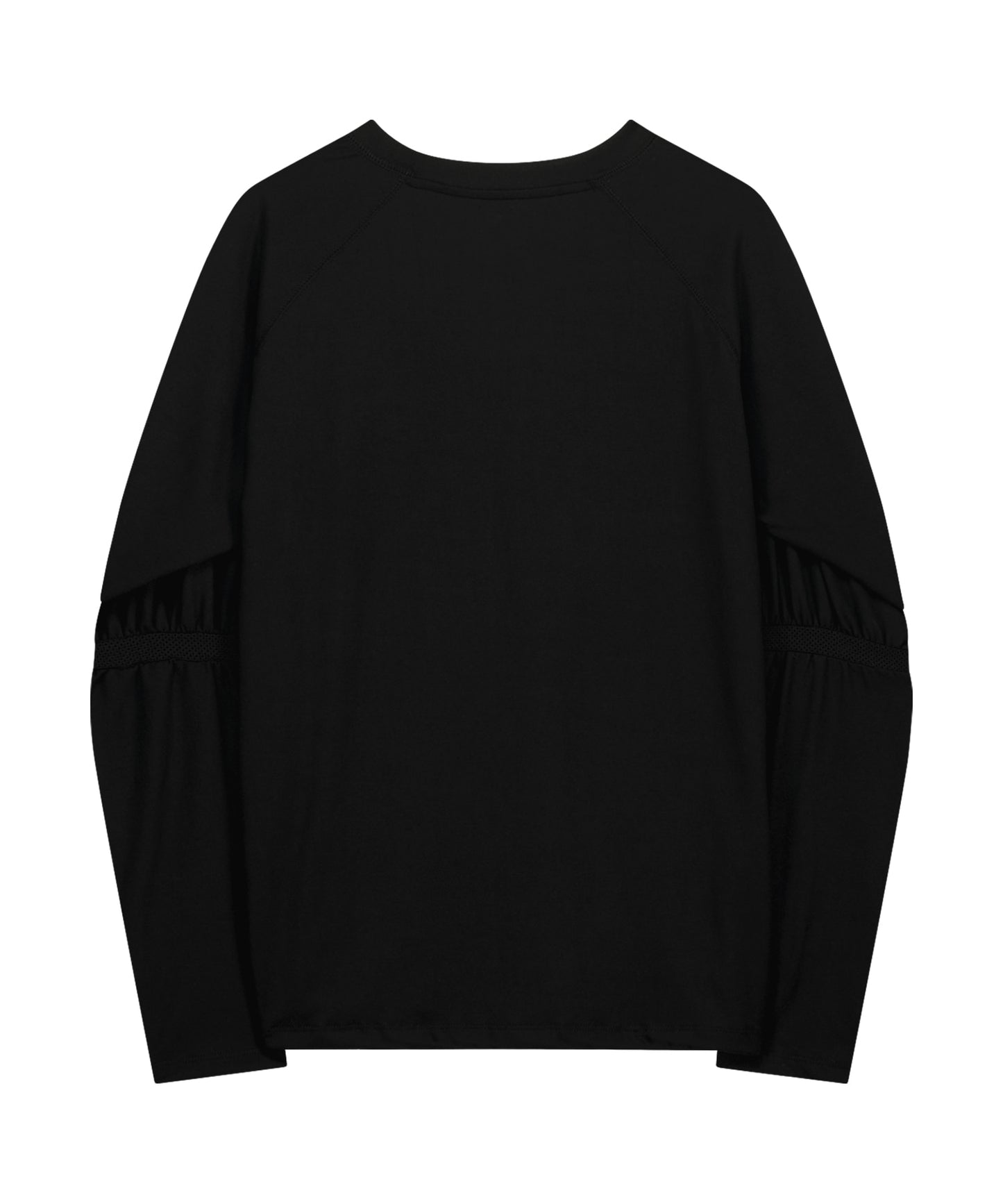 MESH BAND PUFF SLEEVE - BLACK