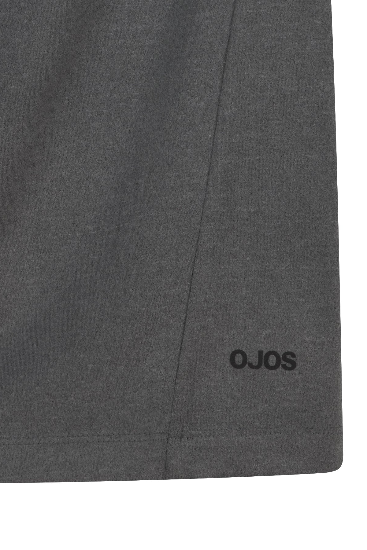 BUTTON SLIT MIDI SKIRT - GREY