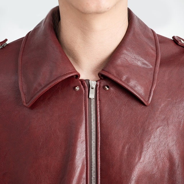 DEEP RED SCIMITAR SLEEVE JACKET