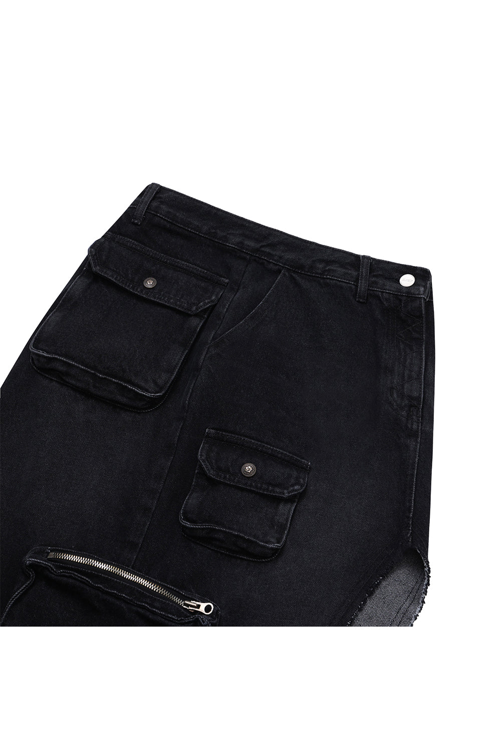 ATYPICAL CARGO MIDI SKIRT CHARCOAL