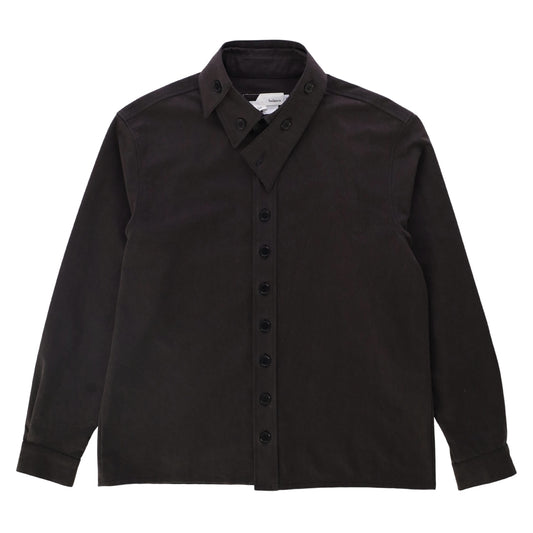 LAYERED COLLARS SHIRTS_VER IMBALANCE(BLACK)