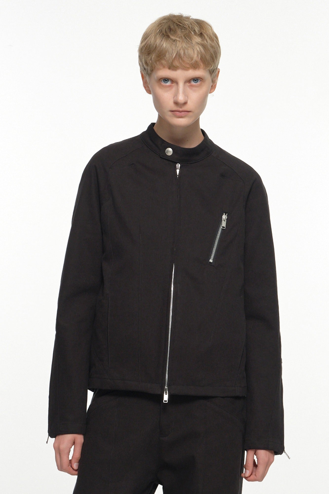 SEAM LINE RIDER JACKET  BLACK