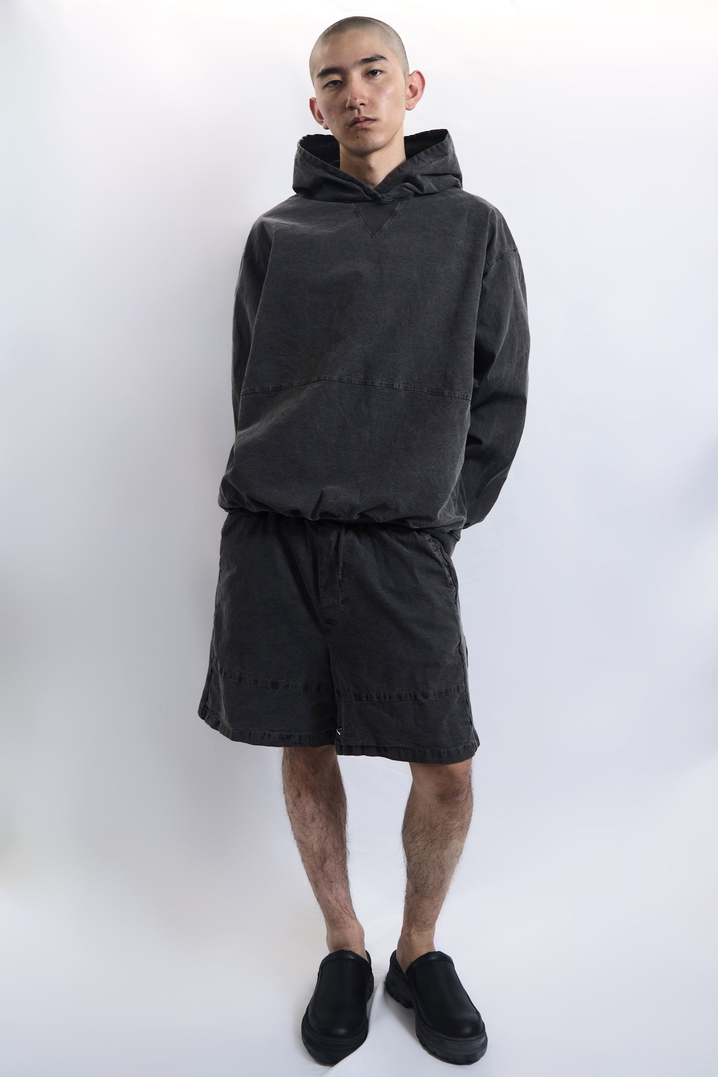 75-RC GARMENT DYED HOODIE FADED CHARCOAL