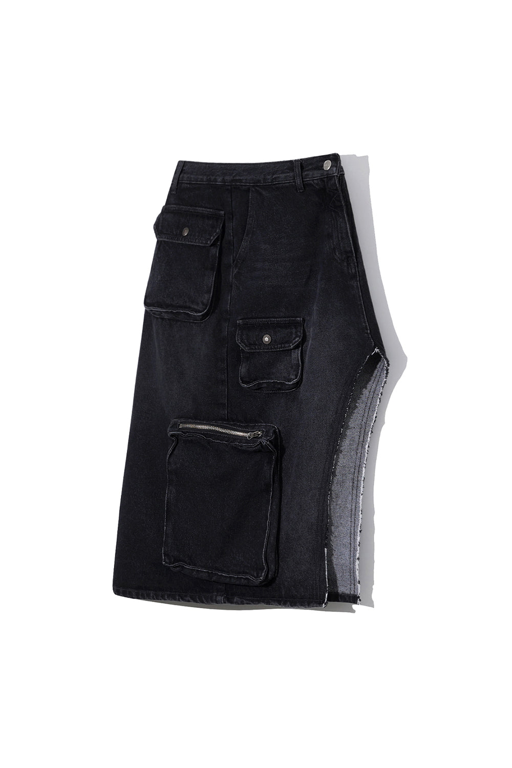ATYPICAL CARGO MIDI SKIRT CHARCOAL
