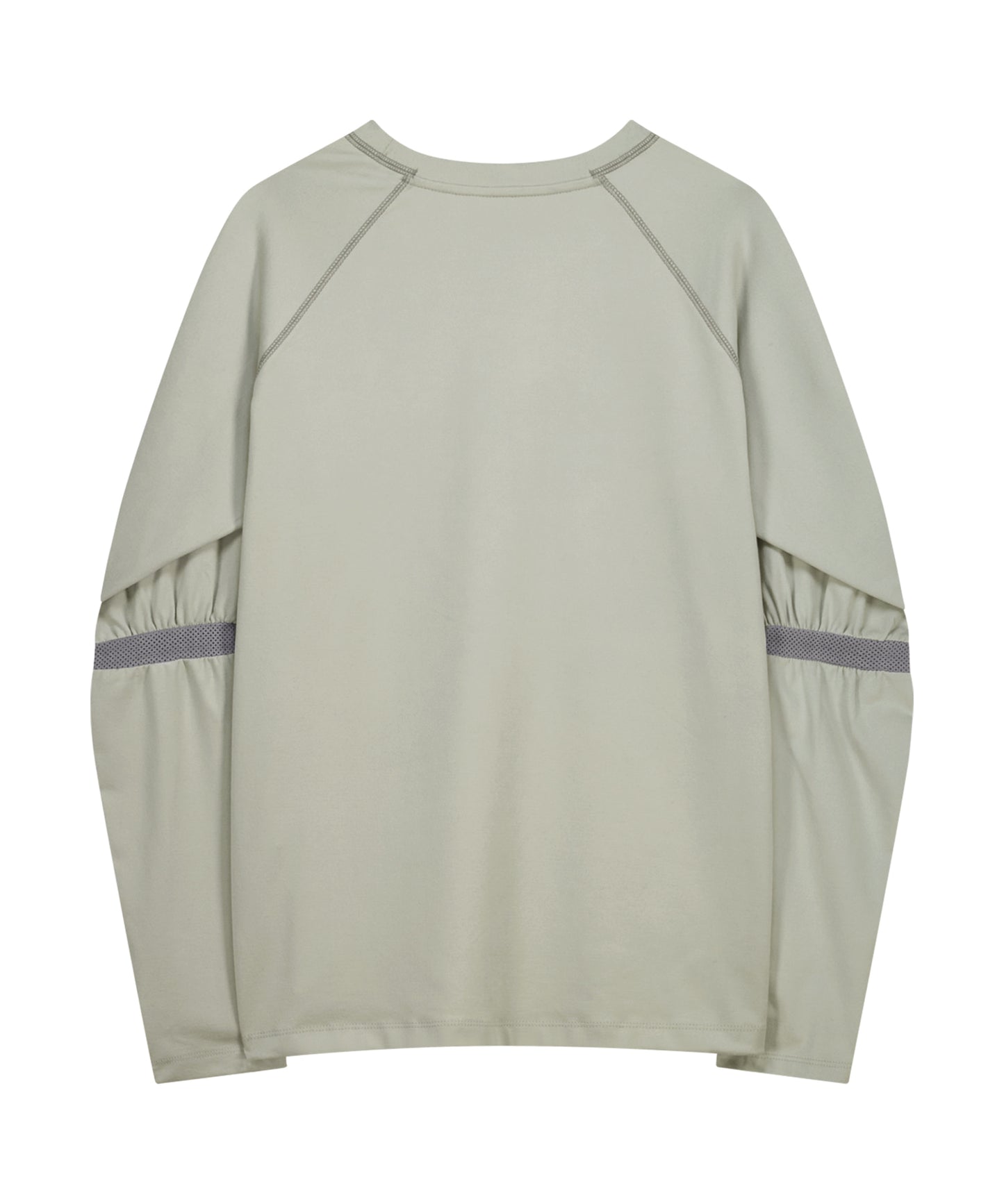 MESH BAND PUFF SLEEVE - MINT GREY