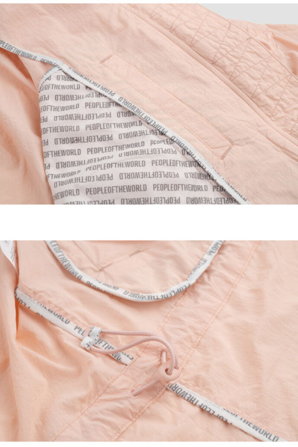 PEOPLE OF THE WORLD AIR SHIRRING JUMPER SALMON