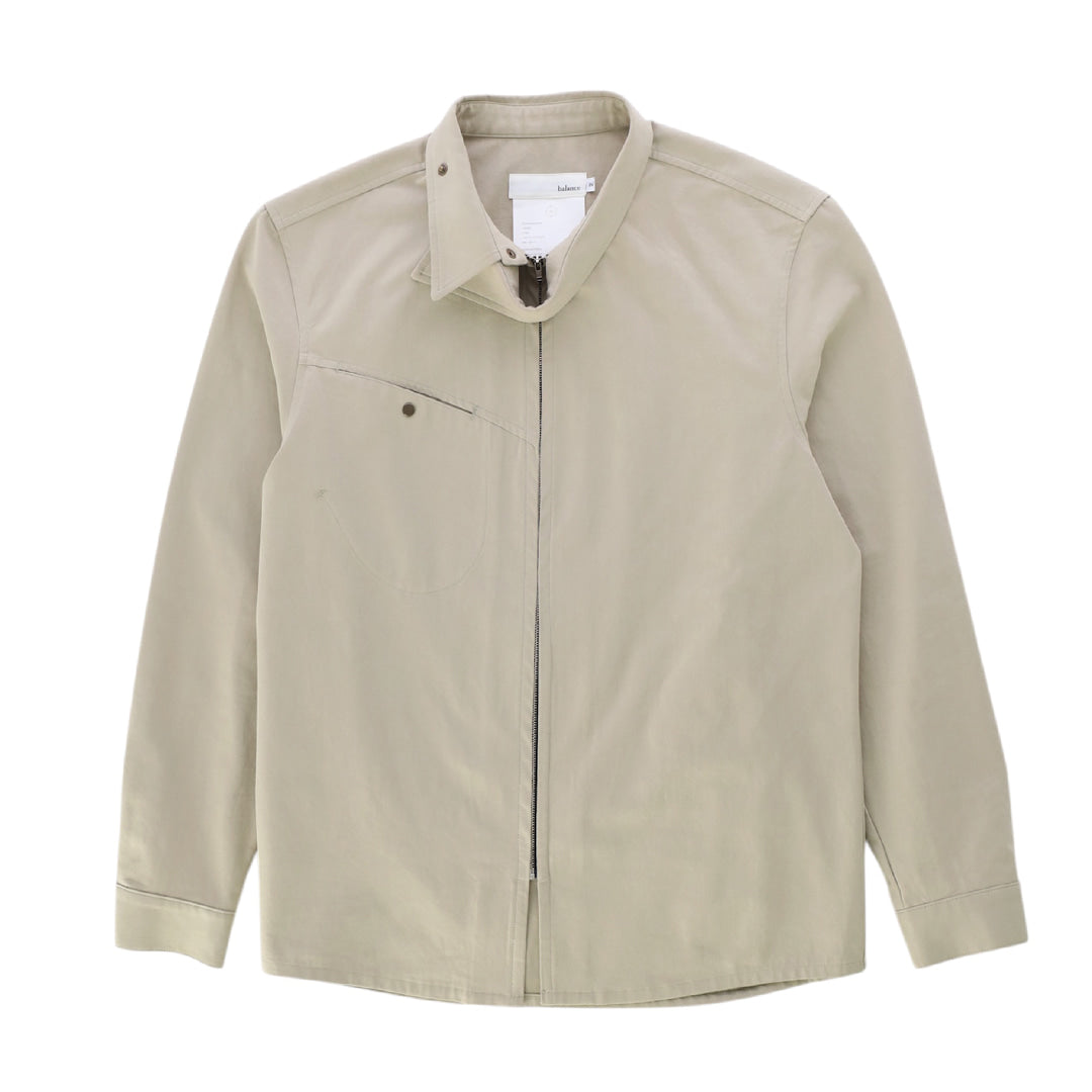 WIND COLLAR ZIP SHIRTS_VER BALANCE(SAND BEIGE)