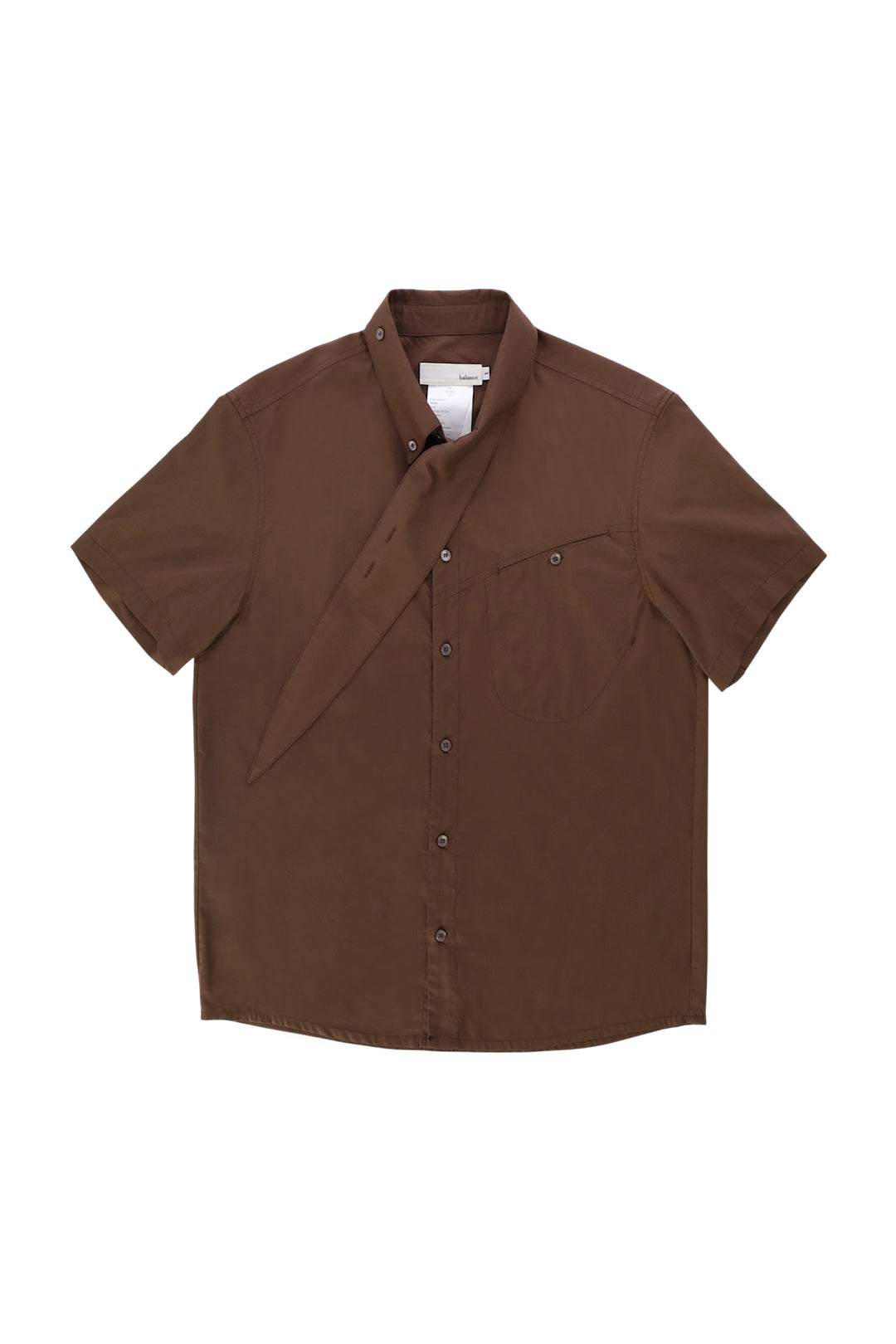 TAIL COLLAR SHIRT_VER BALANCE(BROWN)