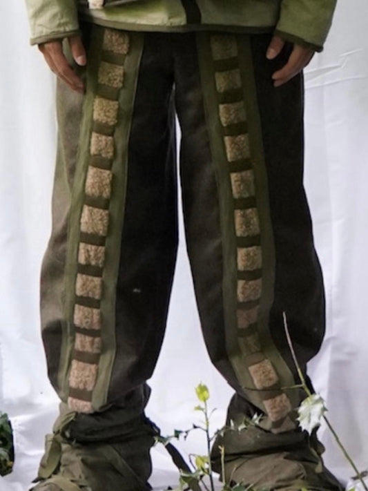 HANWI FLEECE DETAILED TROUSERS