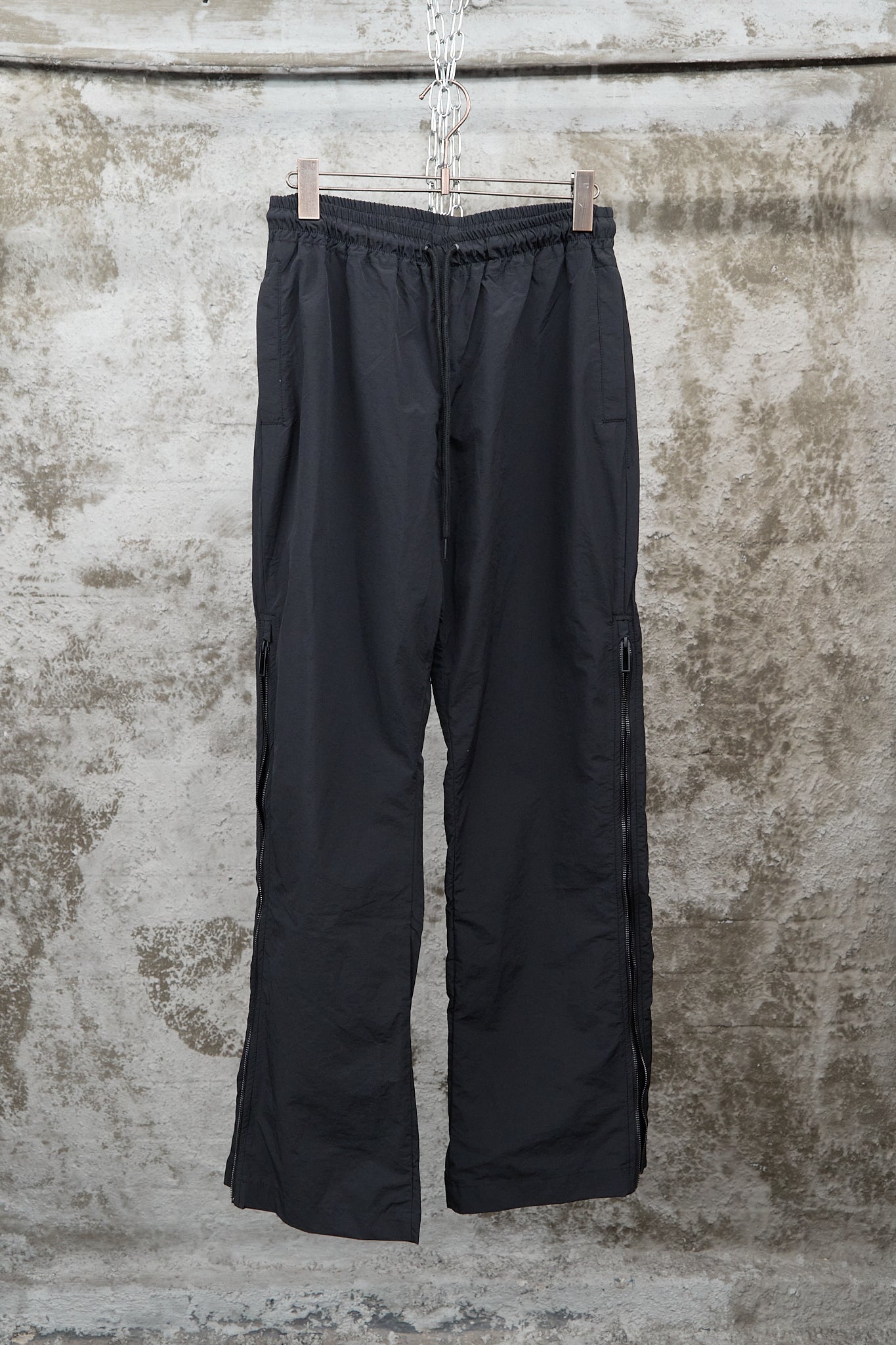 STRAIGHT-LEG TRACK PANTS WITH SIDE ZIPPERS