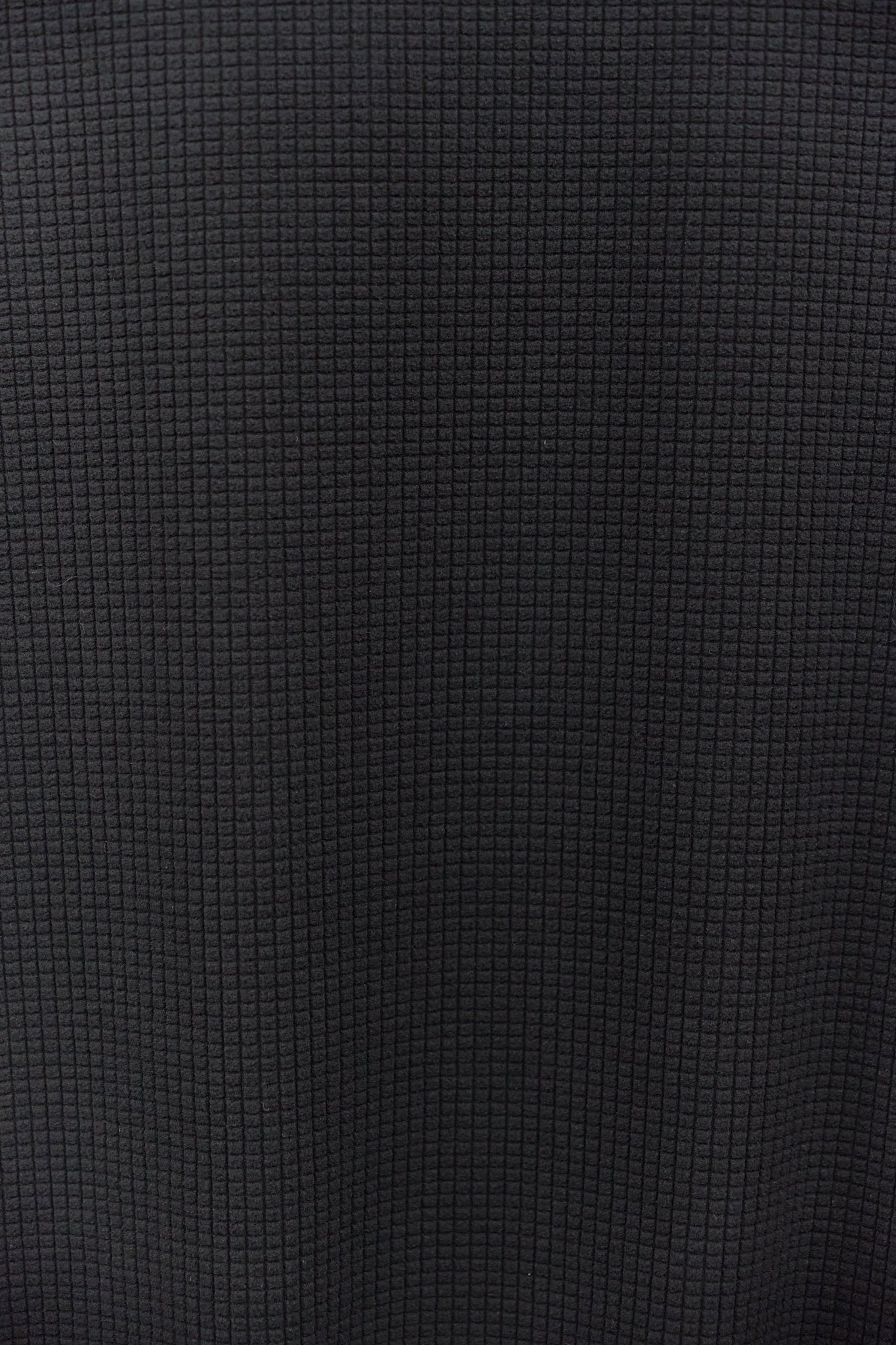 GRID-TEXTURED HOODED SWEATSHIRT - BLACK