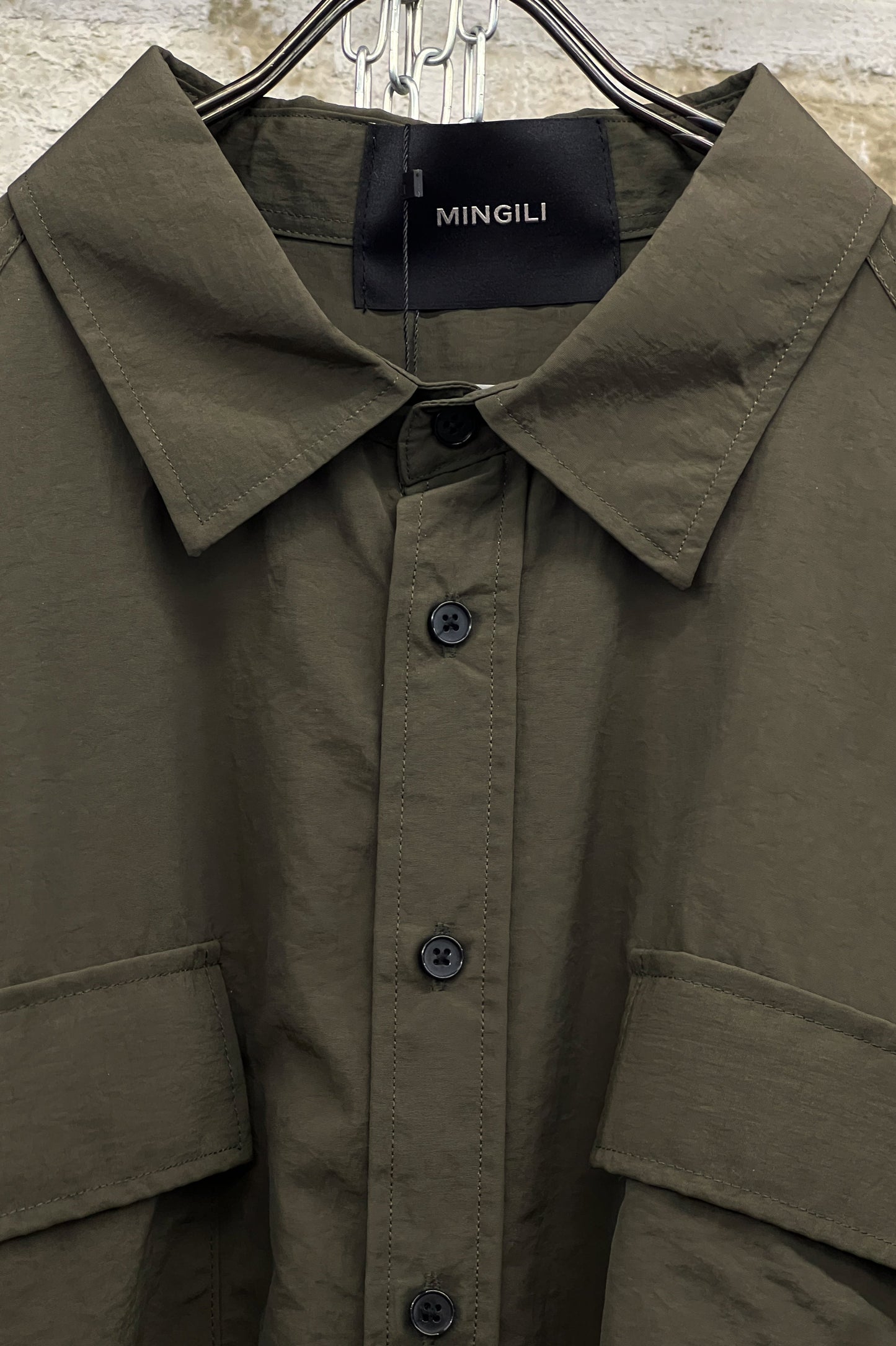 OVERSIZED UTILITY SHORT-SLEEVE SHIRT - GREEN