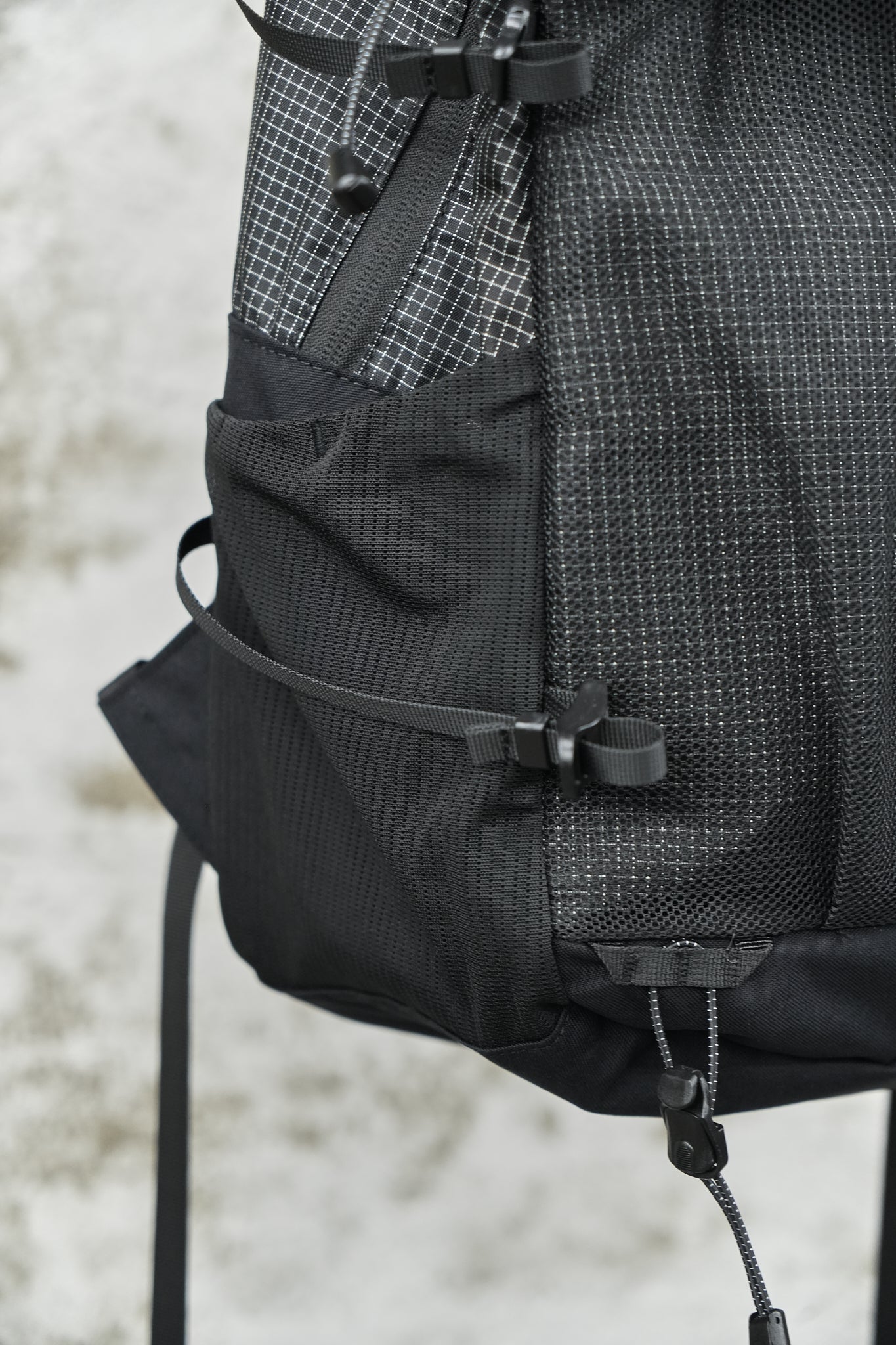 BLACK RIPSTOP UTILITY BACKPACK