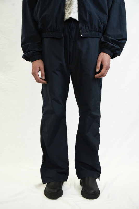 MULTI-LAYER SIDE-ZIP TECHNICAL PANTS DARK BLUE