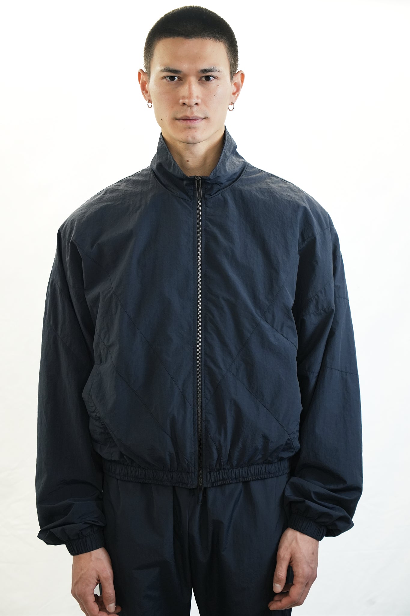 MULTI-LAYER NYLON SHELL JACKET DARK BLUB
