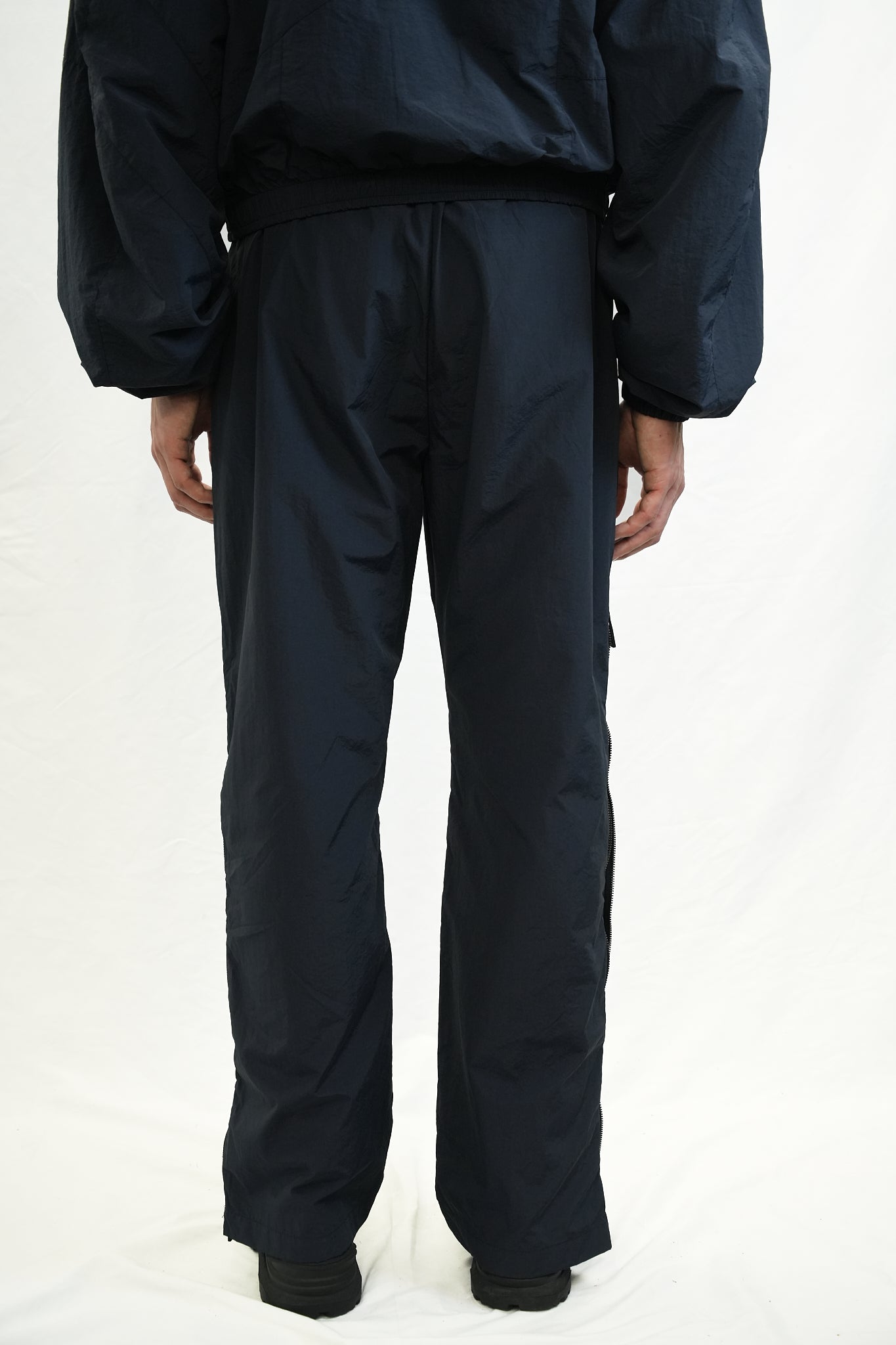 MULTI-LAYER SIDE-ZIP TECHNICAL PANTS DARK BLUE