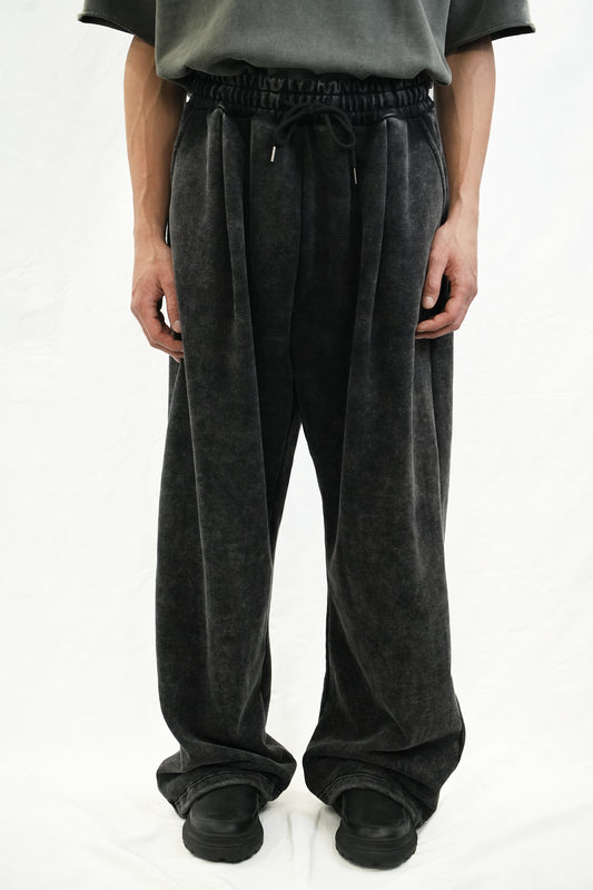 WASHED SWEAT DRAWSTRING PANTS