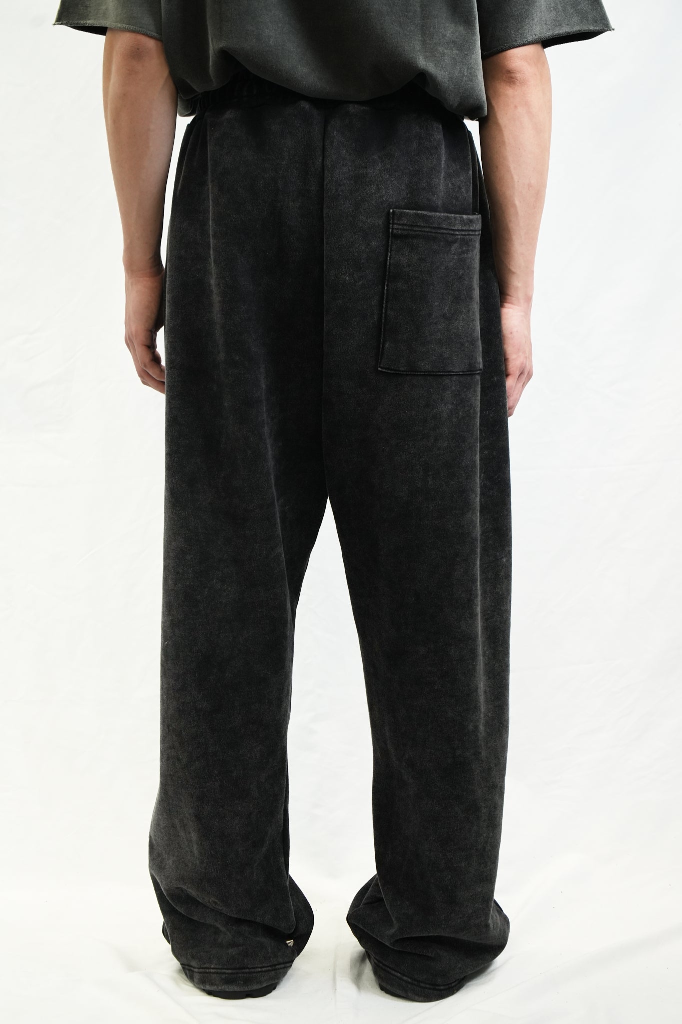 WASHED SWEAT DRAWSTRING PANTS