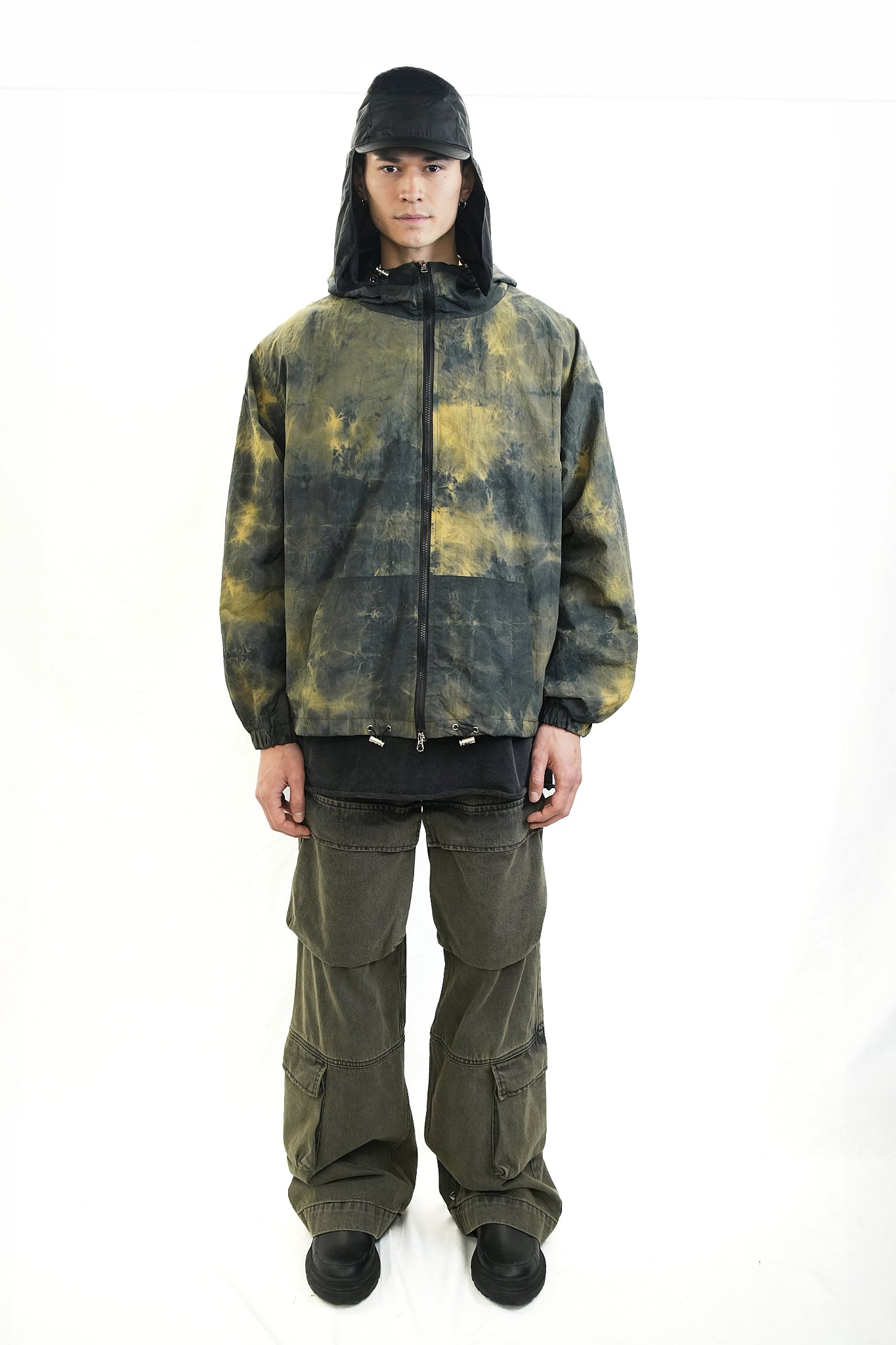 MOSS HAND-DYED HOODED JACKET