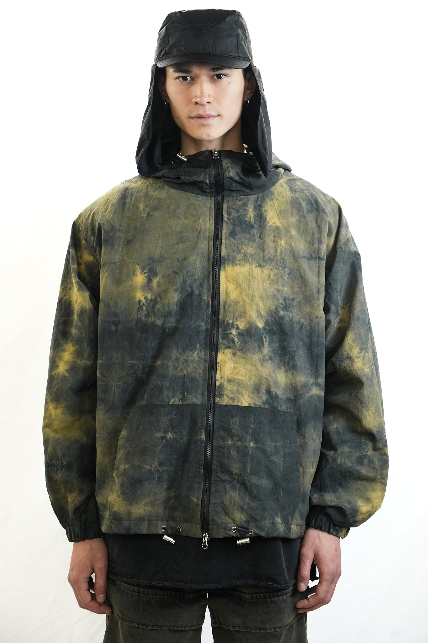 MOSS HAND-DYED HOODED JACKET