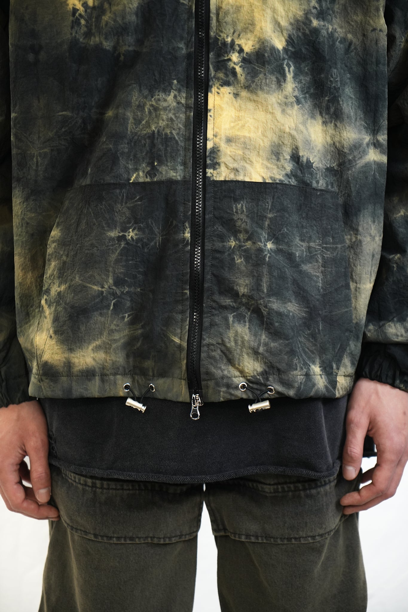 MOSS HAND-DYED HOODED JACKET